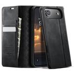 For iPhone 17 Air CaseMe 033 Calf Leather Lining Microfibre RFID Blocking Phone Case(Black)