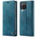 For Samsung Galaxy A12 5G CaseMe 033 Calf Leather Lining Microfibre RFID Blocking Phone Case(Green)