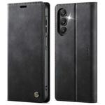 For Samsung Galaxy A16 5G CaseMe 033 Calf Leather Lining Microfibre RFID Blocking Phone Case(Black)