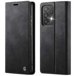 For Samsung Galaxy A33 5G CaseMe 033 Calf Leather Lining Microfibre RFID Blocking Phone Case(Black)