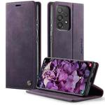 For Samsung Galaxy A33 5G CaseMe 033 Calf Leather Lining Microfibre RFID Blocking Phone Case(Purple)