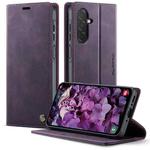 For Samsung Galaxy A26 CaseMe 033 Calf Leather Lining Microfibre RFID Blocking Phone Case(Purple)