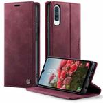 For Samsung Galaxy A50s / A30s CaseMe 033 Calf Leather Lining Microfibre RFID Blocking Phone Case(Red)
