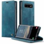 For Samsung Galaxy S10+ CaseMe 033 Calf Leather Lining Microfibre RFID Blocking Phone Case(Green)