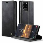 For Samsung Galaxy S20 Ultra CaseMe 033 Calf Leather Lining Microfibre RFID Blocking Phone Case(Black)