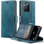 For Samsung Galaxy Note20 Ultra CaseMe 033 Calf Leather Lining Microfibre RFID Blocking Phone Case(Green)