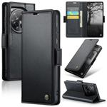 For OnePlus 12 CaseMe 023 Butterfly Buckle Litchi Texture RFID Anti-theft Leather Phone Case(Black)