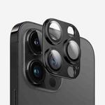 For iPhone 14 Pro Max Kalebol Armor Full-Coverage Metal Lens Ring Protector Film(Black)