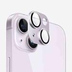 For iPhone 14 Plus Kalebol Armor Full-Coverage Metal Lens Ring Protector Film(Purple)