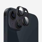 For iPhone 14 Kalebol Armor Full-Coverage Metal Lens Ring Protector Film(Black)