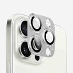 For iPhone 15 Pro Max Kalebol Armor Full-Coverage Metal Lens Ring Protector Film(Silver)