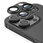 For iPhone 16 Pro Kalebol Armor Full-Coverage Metal Lens Ring Protector Film(Black)