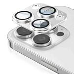 For iPhone 16 Pro Kalebol Armor Full-Coverage Metal Lens Ring Protector Film(Silver)