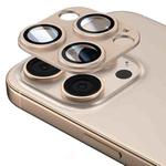 For iPhone 16 Pro Kalebol Armor Full-Coverage Metal Lens Ring Protector Film(Desert)
