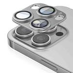 For iPhone 16 Pro Kalebol Armor Full-Coverage Metal Lens Ring Protector Film(Titanium)