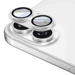 For iPhone 16 Plus Kalebol Armor Full-Coverage Metal Lens Ring Protector Film(Silver)
