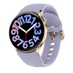 Sense 6 1.43 AMOLED Screen IP68 Waterproof Bluetooth Call Smartwatch Supports Health Monitoring(Purple)