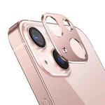 For iPhone 13  Kalebol Metal Hollow Lens Protection Ring(Pink)