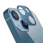 For iPhone 13  Kalebol Metal Hollow Lens Protection Ring(Blue)