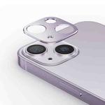 For iPhone 14 Kalebol Metal Hollow Lens Protection Ring(Purple)