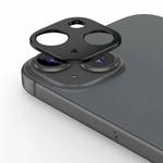 For iPhone 15 Plus Kalebol Metal Hollow Lens Protection Ring(Black)