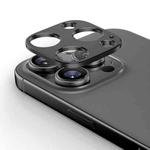 For iPhone 16 Pro Kalebol Metal Hollow Lens Protection Ring(Black)