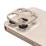 For iPhone 16 Pro Kalebol Metal Hollow Lens Protection Ring(Desert)