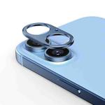 For iPhone 16 Plus Kalebol Metal Hollow Lens Protection Ring(Blue)