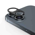 For iPhone 16 Kalebol Metal Hollow Lens Protection Ring(Black)