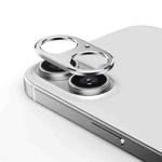 For iPhone 16 Kalebol Metal Hollow Lens Protection Ring(Silver)