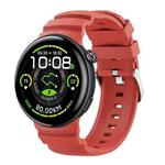 For vivo Watch 5 Solid Color Pin Buckle Sport Silicone Watch Band(Red)