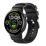 For vivo Watch 5 Solid Color Pin Buckle Sport Silicone Watch Band(Black)