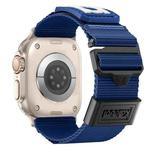 For Apple Watch 42mm / 41mm / 40mm / 38mm Kalebol Braided Nylon Sport Watch Band(Blue)