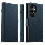 For Samsung Galaxy S25 Ultra 5G SUTENI J07 Multifunctional Horizontal Flip Magsafe Leather Phone Case(Blue)