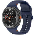 For Samsung Galaxy Watch8 40 / 44mm Stitched Solid Color Silicone Watch Band, Size:M(Midnight Blue)
