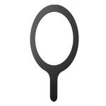 Kalebol Wireless Charging Magnetic Suction Ring Iron Sheet Leads Magnet Piece(Black No Gap)