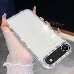 For iPhone 17 Air Rhinestone Glitter TPU 4-corners Anti-fall Phone Case(White)