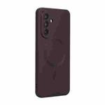 For Samsung Galaxy A56 5G ENKAY MagSafe Matte TPU Phone Case with Lens Film(Burgundy)