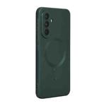 For Samsung Galaxy A36 5G ENKAY MagSafe Matte TPU Phone Case with Lens Film(Deep Green)