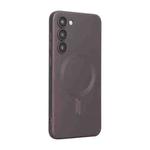 For Samsung Galaxy S25 5G ENKAY MagSafe Matte TPU Phone Case with Lens Film(Burgundy)