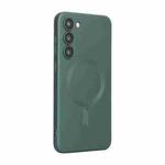 For Samsung Galaxy S25+ 5G ENKAY MagSafe Matte TPU Phone Case with Lens Film(Deep Green)