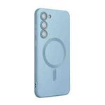 For Samsung Galaxy A55 ENKAY MagSafe Matte TPU Phone Case with Lens Film(Sierra Blue)
