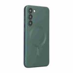 For Samsung Galaxy S23 5G ENKAY MagSafe Matte TPU Phone Case with Lens Film(Deep Green)