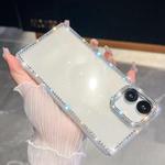 For Samsung Galaxy A07 5G Rhinestone Glitter TPU 4-corners Anti-fall Phone Case(Transparent)