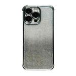 For iPhone 16 Pro Max Electrpolated Glitter Four-corner Shockproof Space TPU Phone Case(Gradient Silver)