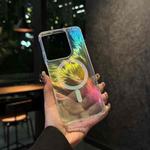 For Motorola Moto G Play 5G 2025 Glossy Color-Plated MagSafe Shockproof Phone Case(Colored Feather)