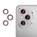 For Honor 400 Pro Global 160.8mm Kalebol No Flicker Ultra-Thin Individual Camera Lens Tempered Glass Film(Pink)