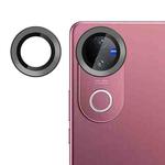 For vivo V50 Kalebol No Flicker Ultra-Thin Individual Camera Lens Tempered Glass Film(Black)