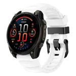 For Gamin 26mm Wild Trail Sport Silicone Watch Band(White)