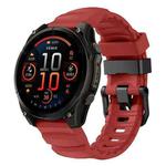 For Gamin 26mm Wild Trail Sport Silicone Watch Band(Red)